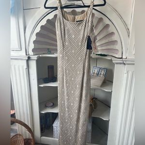 NWT VINTAGE BARI JAY evening gown with shawl, late 70’s